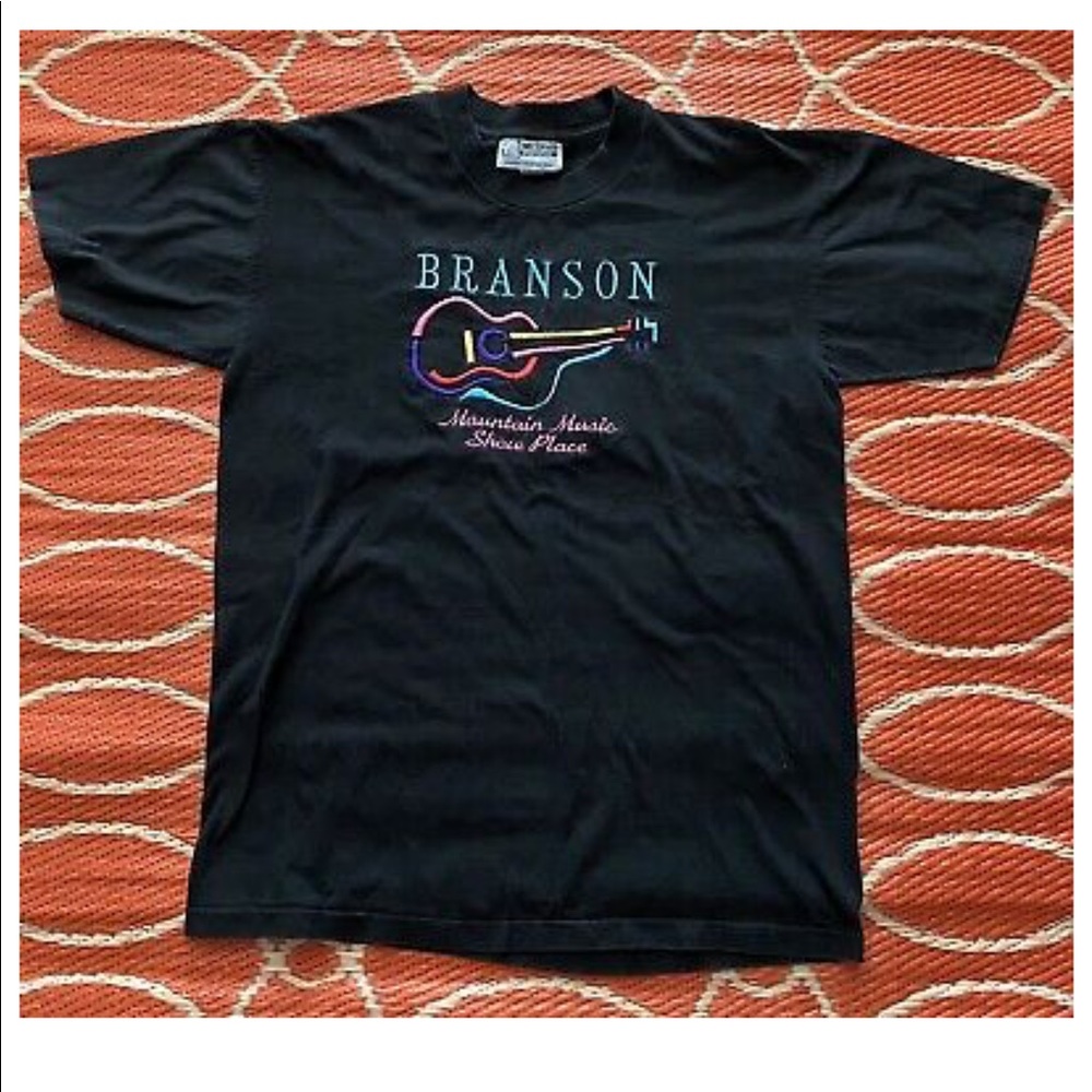 Vintage Adult L Branson Mountain Show Place Black